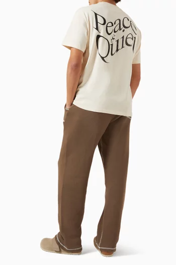 Warped Logo T-shirt in Cotton