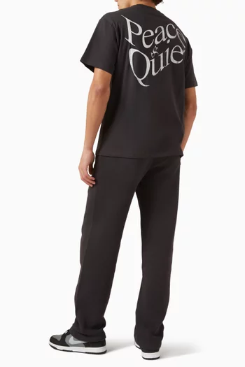 Warped Logo T-shirt in Cotton