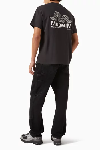 تي شيرت بطبعة موجات صوتية قطن