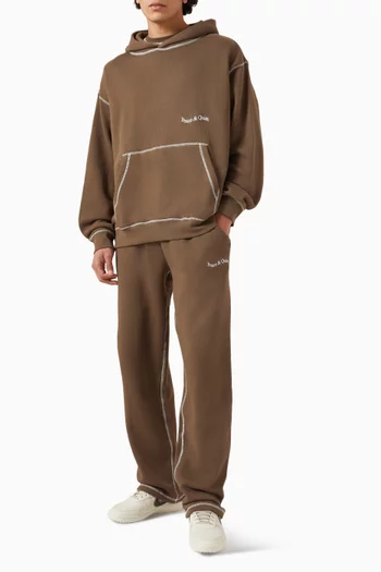 Wordmark Reverse Stitched Sweatpants in Cotton