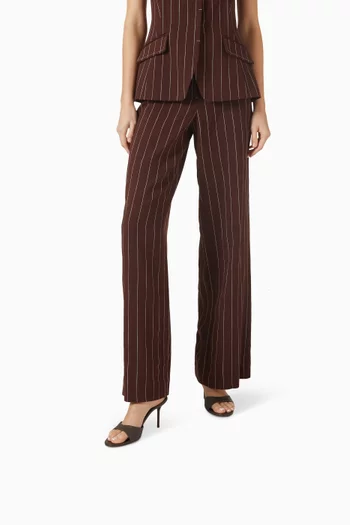 حذاء رين مفتوح من الخلف بكعب 80 مم جلد