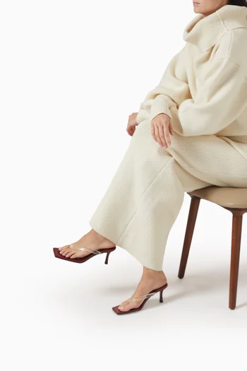 صندل انيجما- II بسيور رفيعة وكعب 70 مم