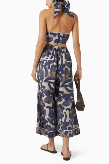 بلوزة ليلي بتصميم متقاطع