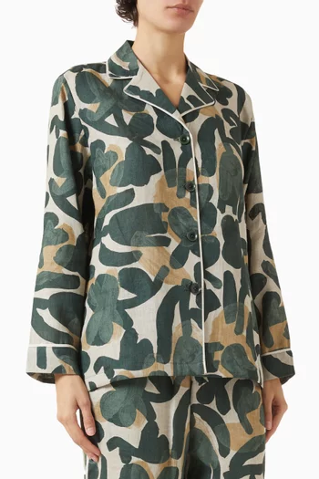 قميص ميراندا مزين بنقشة