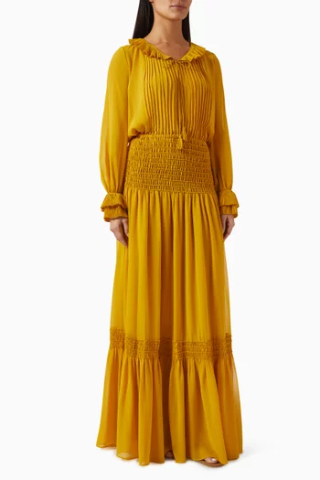 فستان تابيثا بكشكش جورجيت