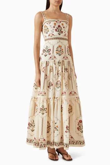 فستان ليما انديس كتان