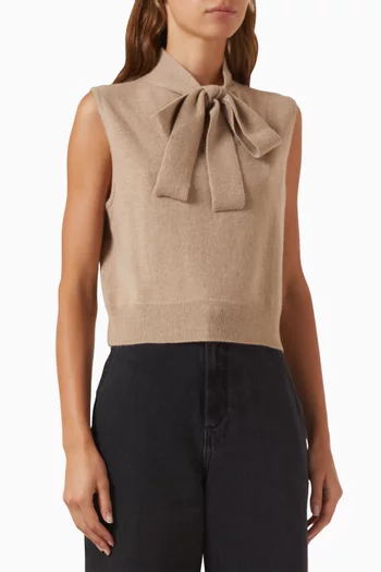 Tie-up Tank Top in Cashmere