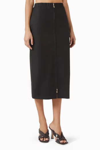 DBL Zip Skirt in Cotton