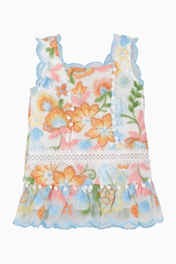 Bianca Embroidered Mini Dress