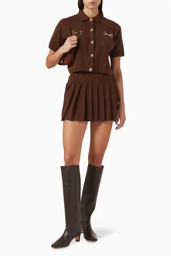 The Pleated Mini Skirt