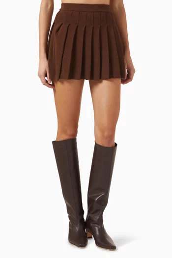 The Pleated Mini Skirt
