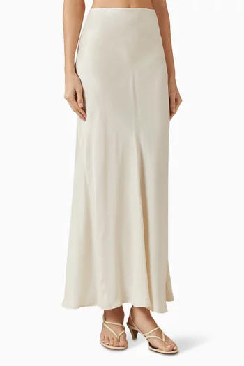 Connie Bias Skirt in Cupro