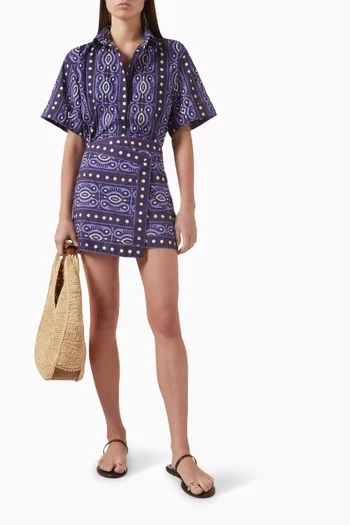 Salty Promises Shirt in Cotton Poplin