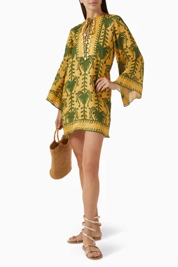 Wild Savannah Tunic Dress in Linen