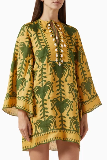 Wild Savannah Tunic Dress in Linen