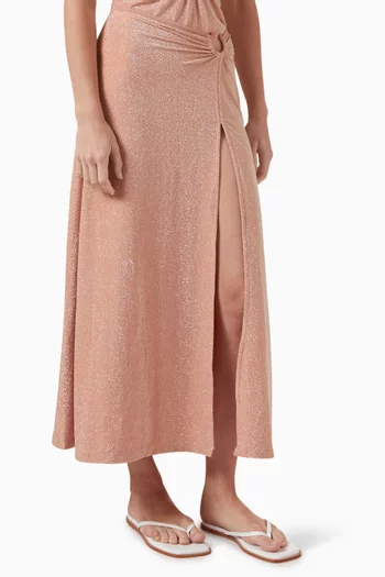 Shimmering Nuevo Destino Midi Skirt