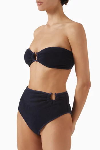 Bandeau Bikini Top in Terry
