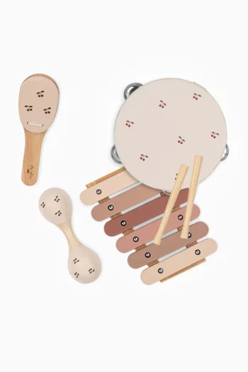 مجموعة أدوات موسيقية بتصميم كرز لامع