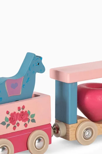 قطار يونيكورن خشب