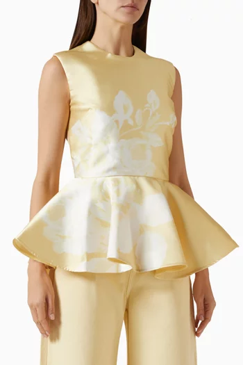 بلوزة بنقشة وتصميم على شكل جرس ستان