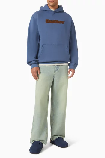 Trim Faded Jeans in Denim