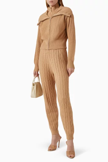 Double-zip Sweater in Rib-knit