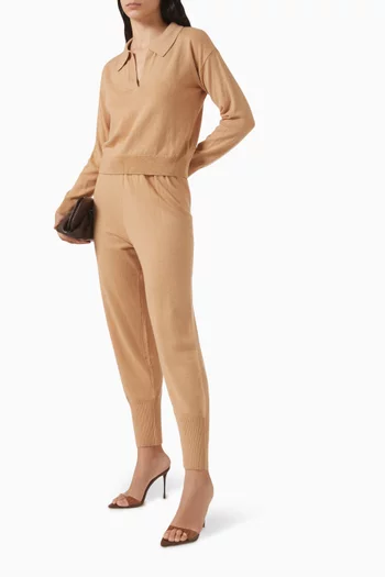 سترة بياقة عالية نسيج سادة