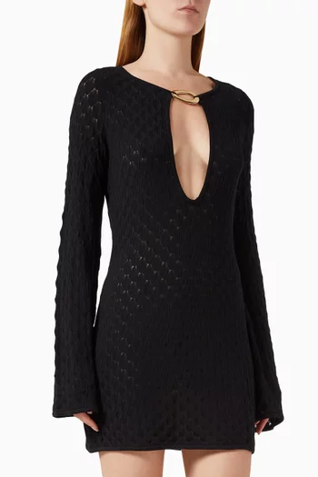 Havana Crochet Mini Dress in EcoVero Viscose