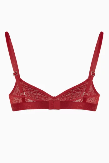 Sheer Bralette in Microfibre Lace
