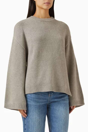 Chunky Oversized Sweater in Cashmere