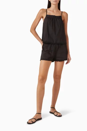 طقم متناسق بطيّات قطن بوبلين