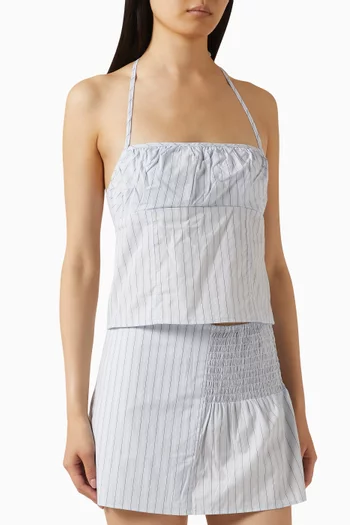 بلوزة بأربطة قطن عضوي