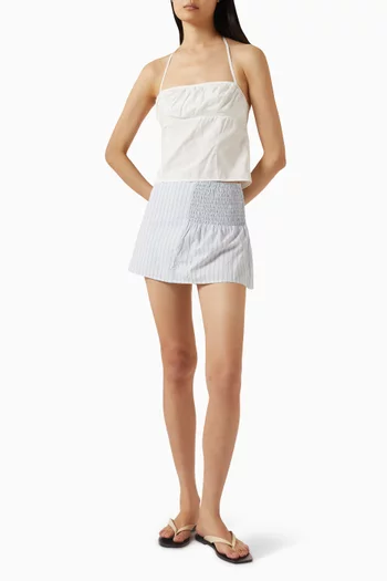 بلوزة بأربطة قطن عضوي