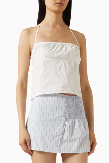 بلوزة بأربطة قطن عضوي