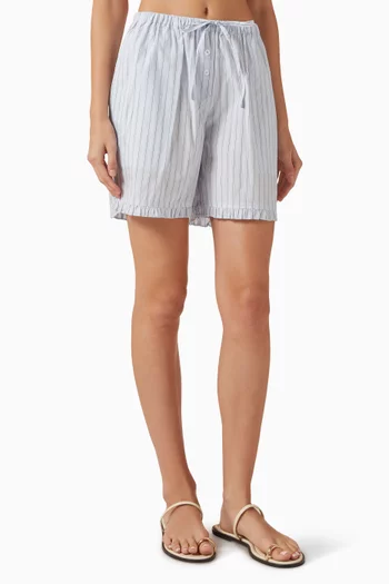 شورت بكشكش قطن بوبلين