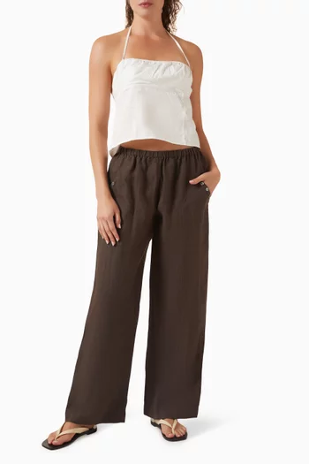 Angle Pocket Pants in Linen