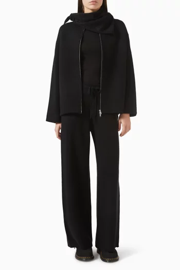 كارديغان بقصة فضفاضة نسيج مزدوج