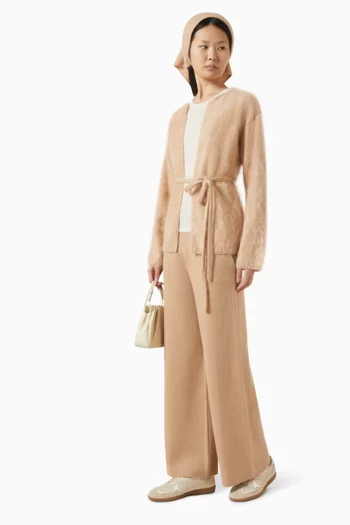 بنطال بقصة ساق مستقيمة نسيج مزدوج