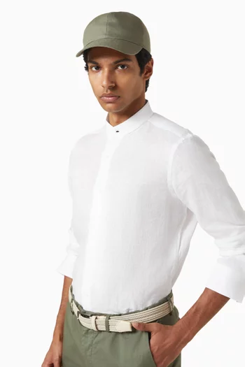 Baseball Cap in Linen