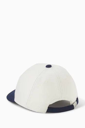 Monogram Cap in Wool Blend