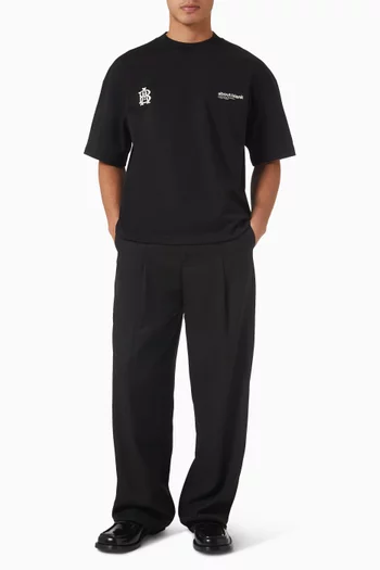 Dual Logo T-shirt in Cotton