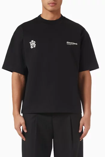 Dual Logo T-shirt in Cotton