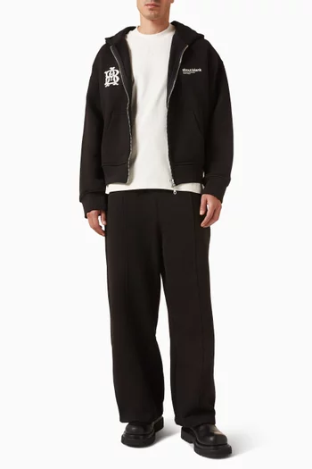 Monogram Mock Neck T-shirt in Cotton-jersey