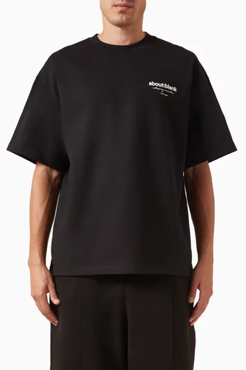 Reverse T-shirt in Cotton-jersey