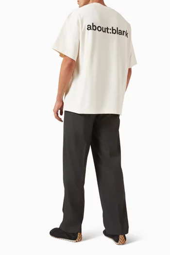 Reverse T-shirt in Cotton-jersey