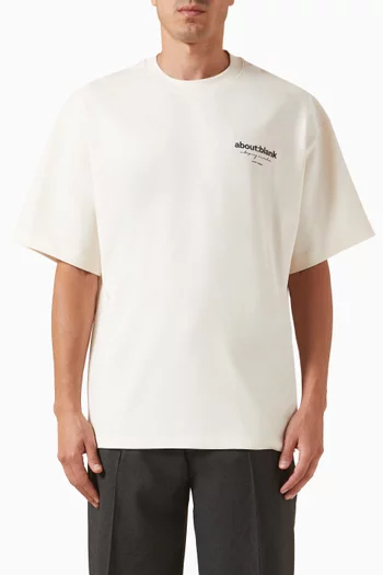 Reverse T-shirt in Cotton-jersey