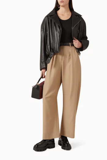 Biker Jacket in Nappa Lambskin