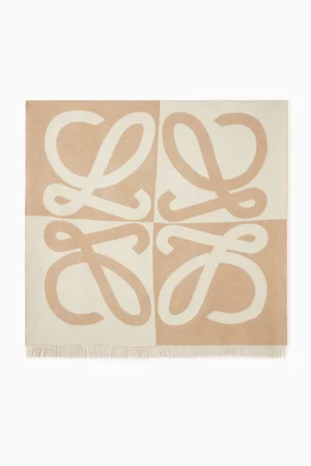 Anagram Blanket in Wool & Cashmere