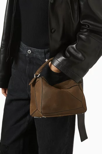 Small Puzzle Edge Bag in Grainy Leather