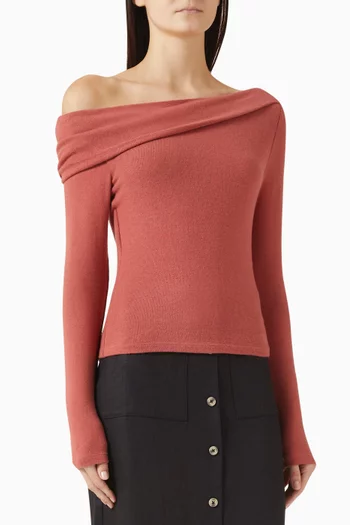 بلوزة اليو منسوجة مزيج لايوسيل